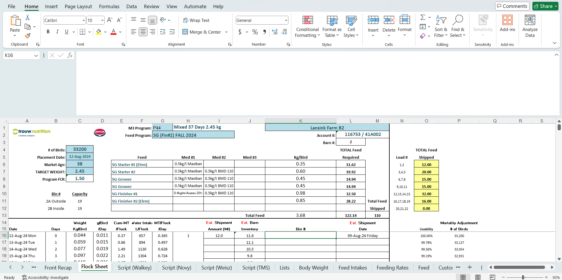 Excel Sheet